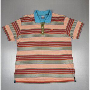 Vintage Nike Polo Shirt‎ Men XL. Multicolor Casual Swoosh Embroidered.